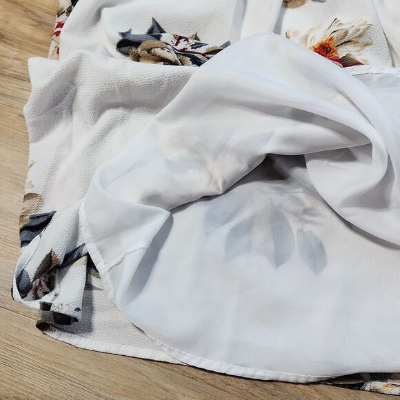 🔹️Umgee Cream Floral Print Boho Sleeveless Dress Small - Picture 8 of 12